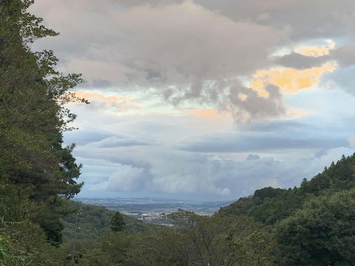 三重県菰野町の空と雲
