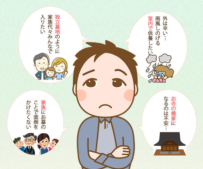 納骨のお悩み